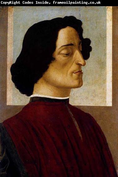 BOTTICELLI, Sandro Portrait of Giuliano de- Medici